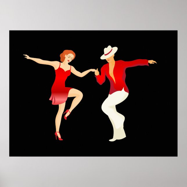 Salsa Dancers Dance Series Poster (Vorne)