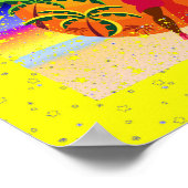 Salsa Dancers Poster Lg. (Ecke)