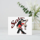 Salsa Dancers Postkarte (Stehend Vorderseite)