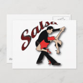 Salsa Dancers Postkarte (Vorne/Hinten)
