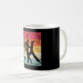 Salsa Dancing Couple Dance Latin American Vintage Kaffeetasse (VorderseiteRechts)