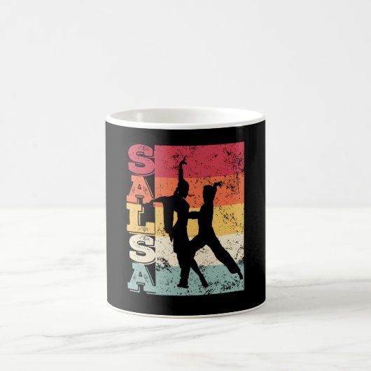 Salsa Dancing Couple Dance Latin American Vintage Kaffeetasse (Mittel)