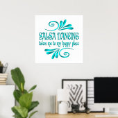 Salsa Dancing Happy Place Poster (Heimbüro)