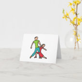 Salsa Dancing Karte (Gelbe Blume)