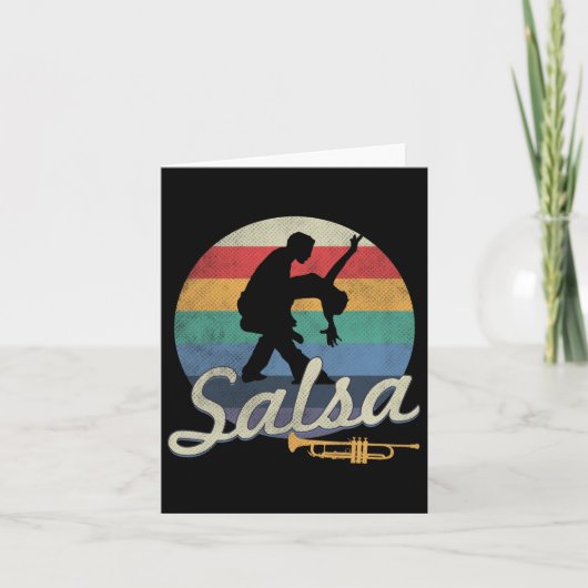Salsa Dancing Latin Salsero Karte (Vorderseite)