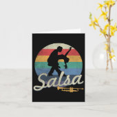 Salsa Dancing Latin Salsero Karte (Gelbe Blume)