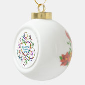 Salsa Dancing macht Leben sparkle Keramik Kugel-Ornament (Rechts)