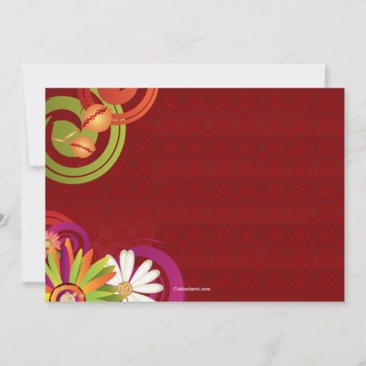 Salsa Dancing Party Einladung (Rückseite)