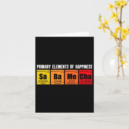 Salsa Dancing Salsa Bachata Merengue Dancer Karte (Gelbe Blume)