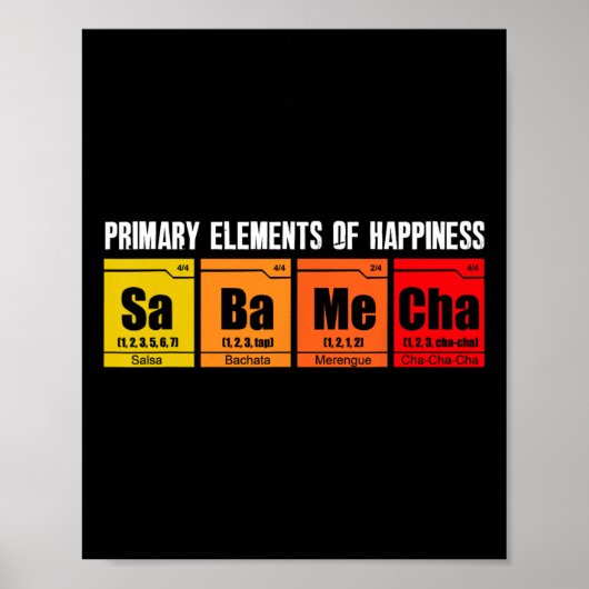 Salsa Dancing Salsa Bachata Merengue Dancer Poster (Vorne)