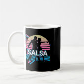 Salsa Dancing Salsa Dancer Retro Kaffeetasse (Links)