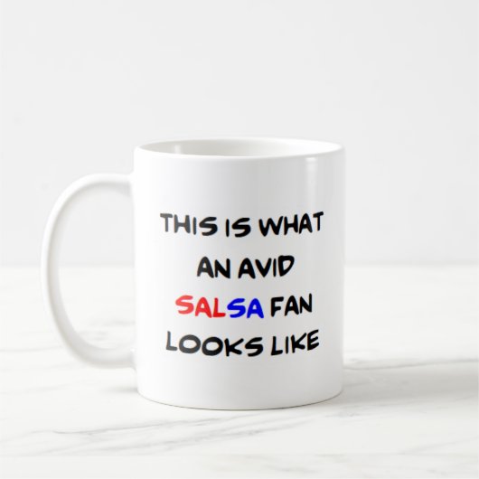 Salsa-Fan, avid Kaffeetasse (Links)