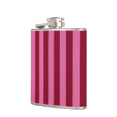 Salsa Flamingo Pink Streifen Flachmann (Links)