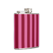 Salsa Flamingo Pink Streifen Flachmann (Rechts)