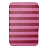 Salsa Flamingo Pink Stripe Badematte (Vorderseite Vertikal)