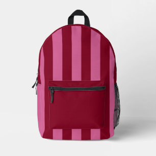Salsa Flamingo Pink Stripe Bedruckter Rucksack