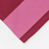 Salsa Flamingo Pink Stripe Fleecedecke (Ecke)
