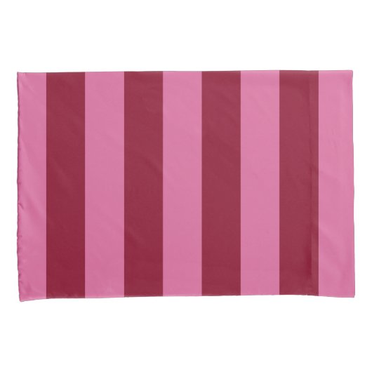 Salsa Flamingo Pink Stripe Kissenbezug (Vorderseite-Rechts)