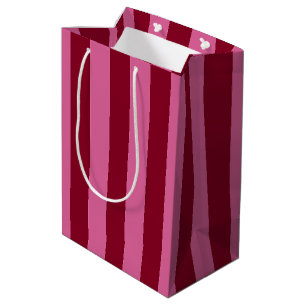 Salsa Flamingo Pink Stripe Mittlere Geschenktüte