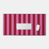Salsa Flamingo Pink Stripe Schreibtischunterlage (Tastatur & Maus)