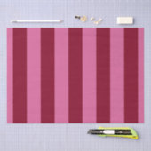 Salsa Flamingo Pink Stripe Seidenpapier (Handwerk)