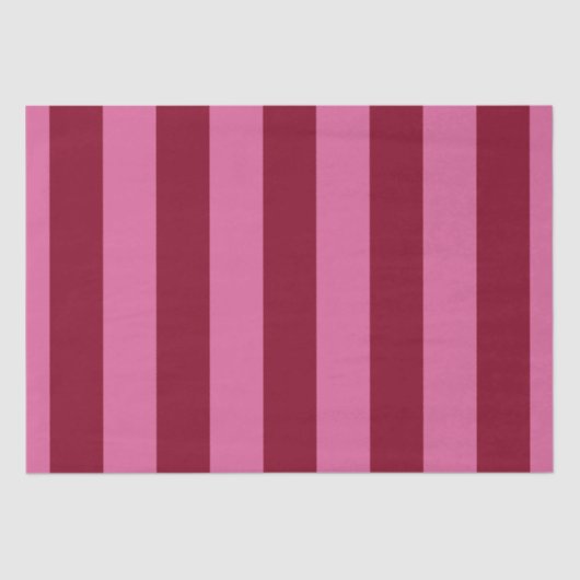 Salsa Flamingo Pink Stripe Seidenpapier (Vorderseite)