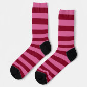 Salsa Flamingo Pink Stripe Socken (Linkes Detail)