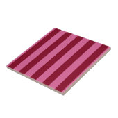 Salsa Flamingo Rosa Streifen Fliese (Seite)