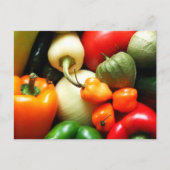 Salsa Gemüse, Tomaten, Paprikaschoten, Zwiebeln Postkarte (Vorderseite)