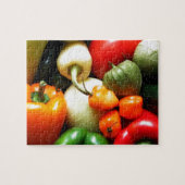 Salsa Gemüse, Tomaten, Paprikaschoten, Zwiebeln Puzzle (Horizontal)