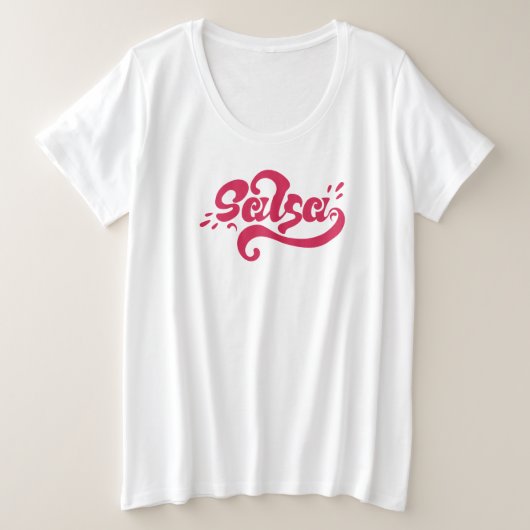 Salsa Große Größe T-Shirt (Design vorne)