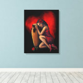 Salsa Heartbeat Leinwanddruck (Insitu (Holzboden))