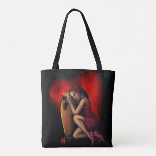 Salsa-Herzschlag Tasche (Rückseite)