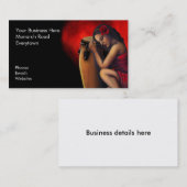 Salsa-Herzschlag-Visitenkarten Visitenkarte (Vorne/Hinten)