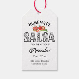 Salsa Homemade aus der Küche des Namens Jar Geschenkanhänger