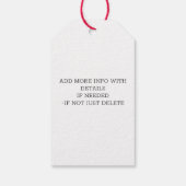 Salsa Homemade aus der Küche des Namens Jar Geschenkanhänger (Rückseite)