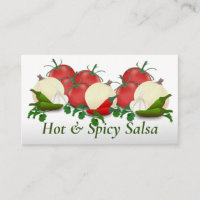 Salsa Hot Paprikaschoten Business Card