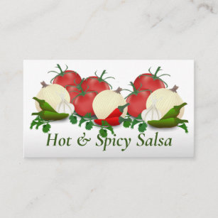 Salsa Hot Paprikaschoten Business Card Visitenkarte