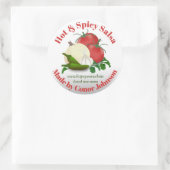 Salsa Hot & Spicy 3" Circle Sticker (Tasche)