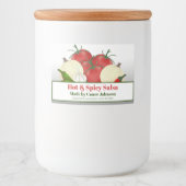 Salsa Hot & Spicy 3 x 2" Lebensmitteletikett (Vorderseite)
