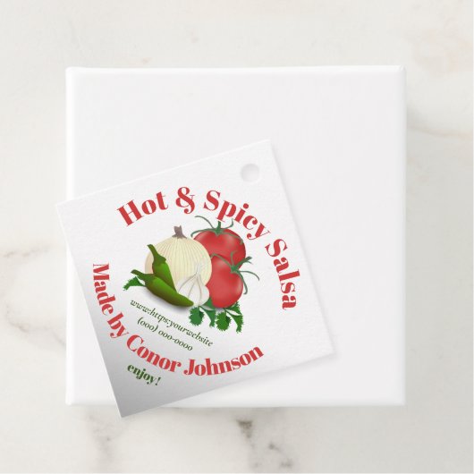 Salsa Hot & Spicy Geschenk Geschenkanhänger (Beispiel)