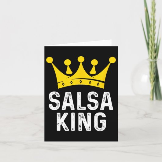 Salsa King - Salsa Dancer Dancing Geschenk für Bal Karte (Vorderseite)