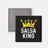 Salsa King - Salsa Dancer Dancing Geschenk für Bal Magnet (Vorderseite/Rückseite)