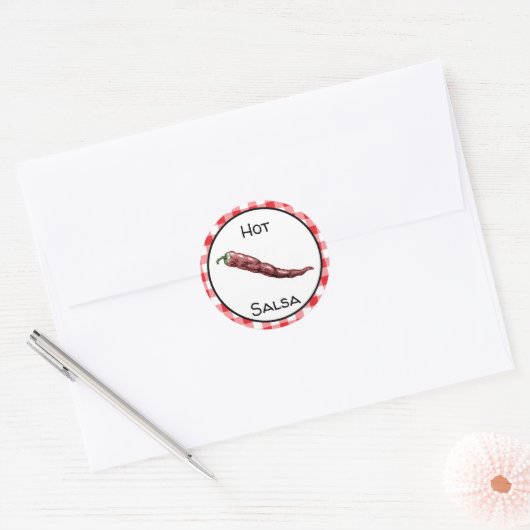Salsa-Label Runder Aufkleber (Umschlag)
