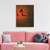 Salsa Moves - überzogene Canvas Leinwanddruck (Insitu (Wohnzimmer))