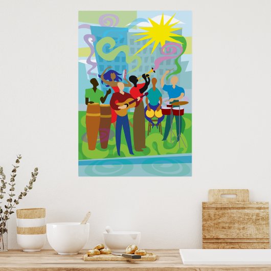 Salsa Musicians Poster (Küche)