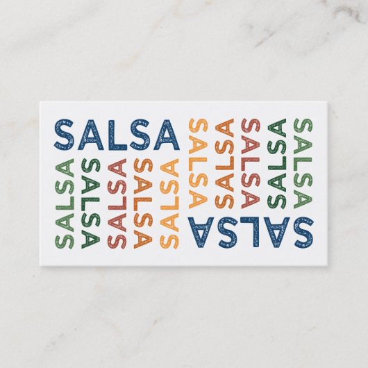 Salsa Niedlich Visitenkarte (Vorderseite)