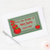 Salsa oder Marinara Sauce Labels Rechteckiger Aufkleber (Umschlag)