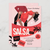 Salsa Party Einladung (Vorne/Hinten)