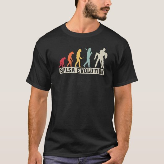 Salsa Retro Vintage Salsa Evolution T-Shirt (Vorderseite)